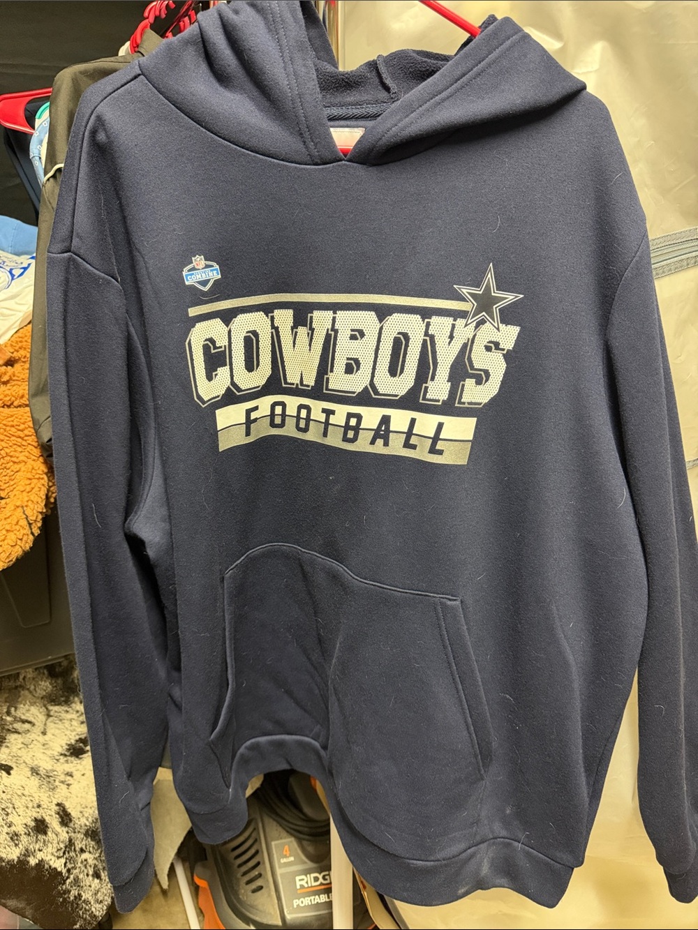 Dallas Cowboys Navy Football Hoodie